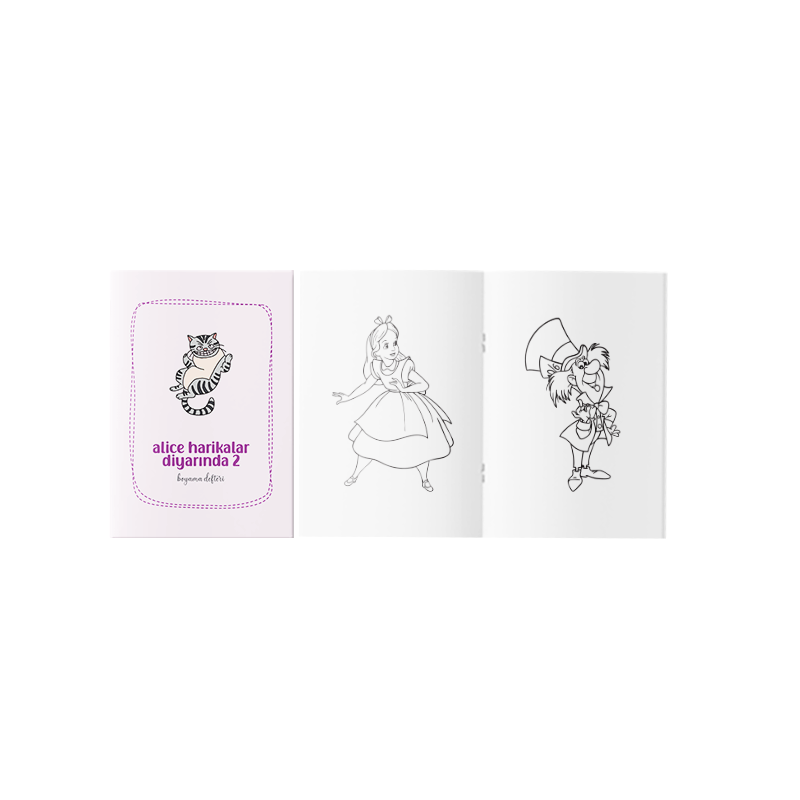 Alice Harikalar Diyarında Boyama Kitabı 2