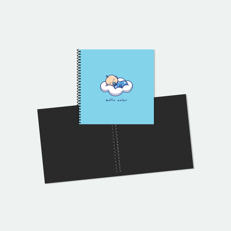 Mutlu Anlar Erkek Bebek Anı Defteri