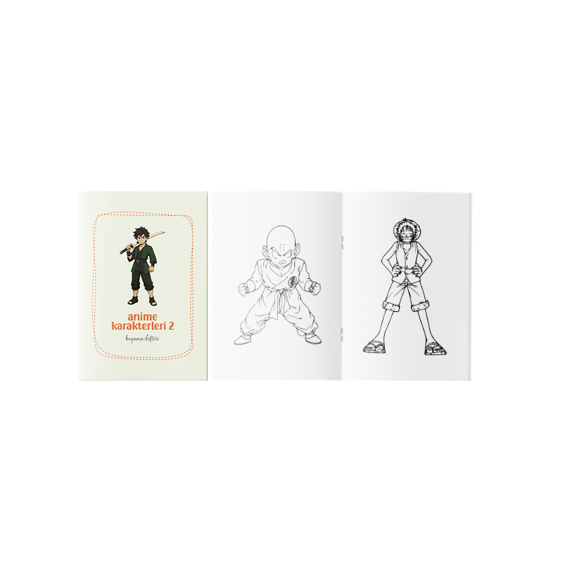 Anime Karakterleri Boyama Kitabı 2