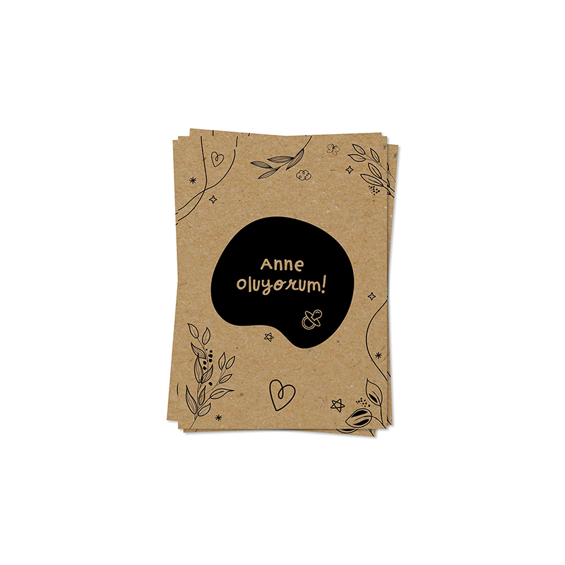 Anne Oluyorum Hamilelik Anı Kartları