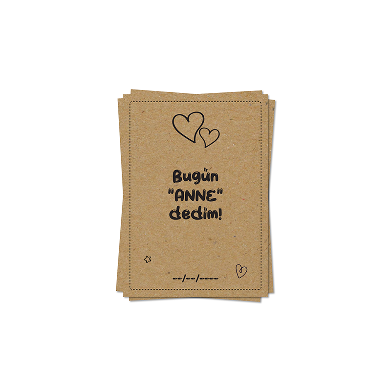 Merhaba Dünya Bebek Anı Kartları