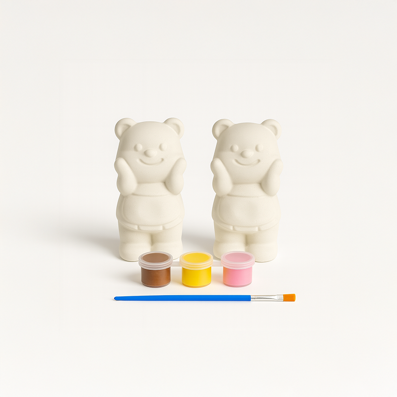 Sevimli Ayıcık Beton Taş Boyama Seti