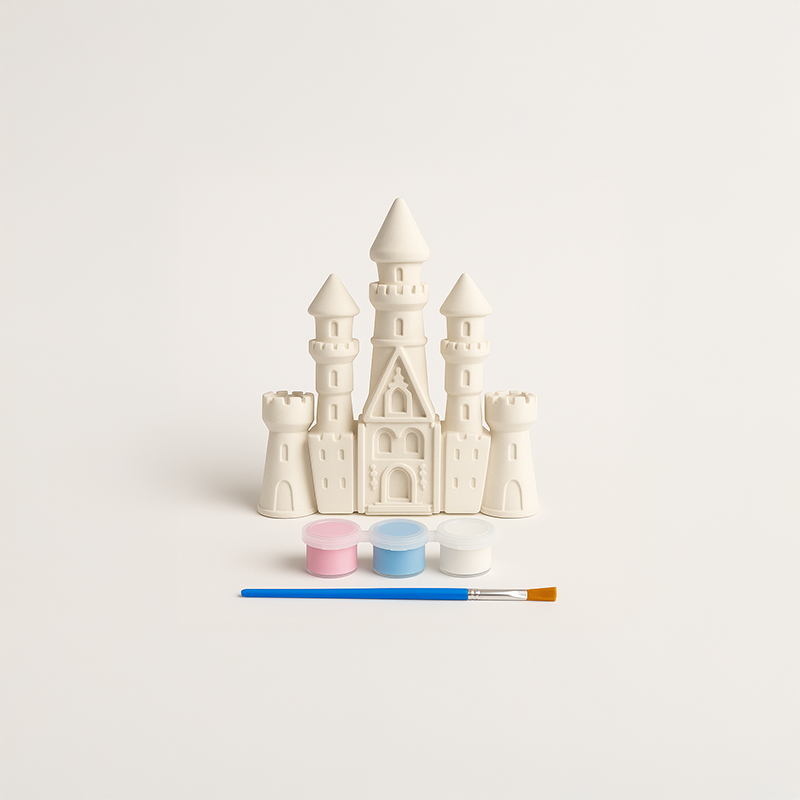 Sevimli Kale Beton Taş Boyama Seti