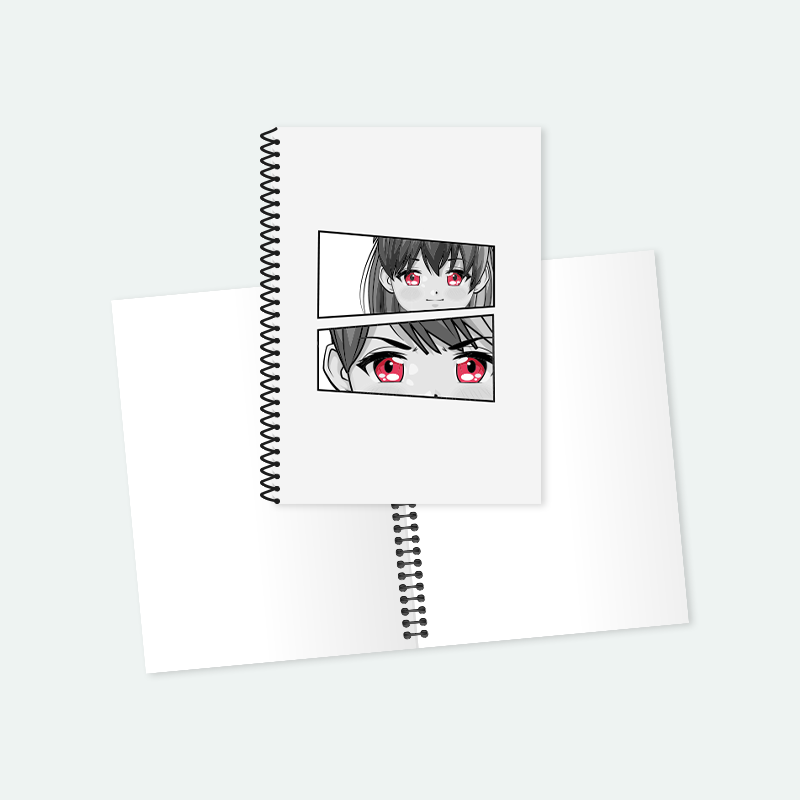 Anime Baskılı Spiralli A5 Not Defteri