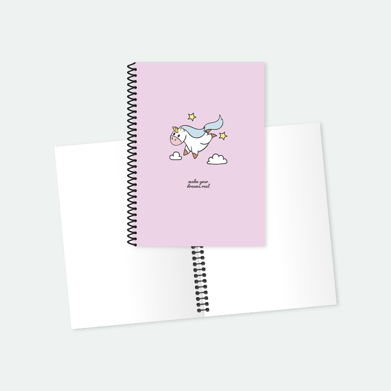 Unicorn Spiralli A5 Not Defteri