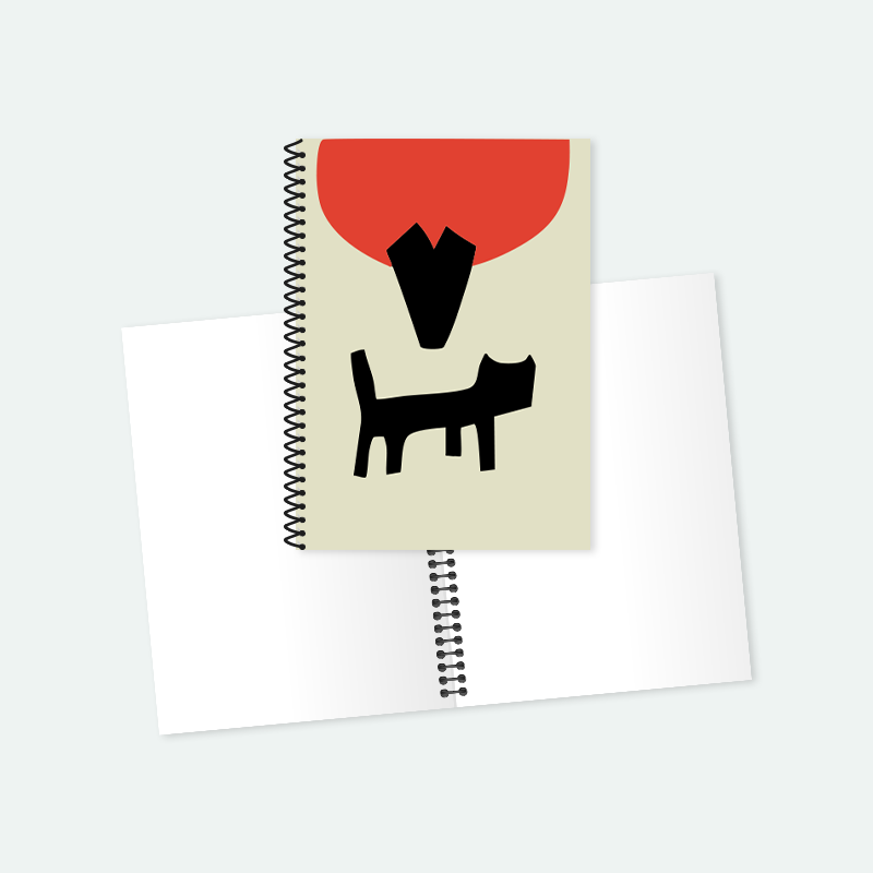 Sevimli Kedi 2 Helezon Spiralli A5 Not Defteri