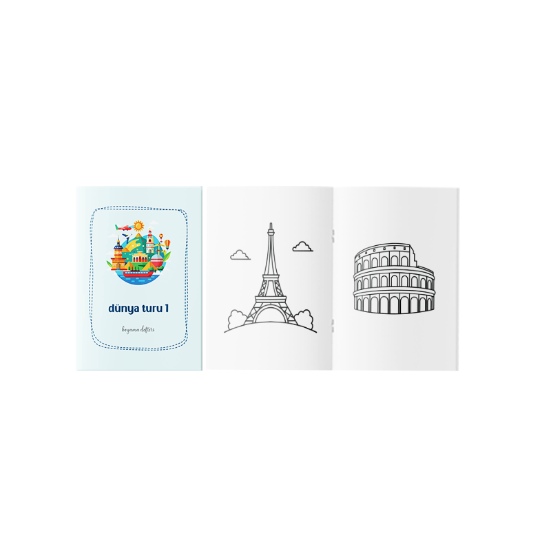 Dünya Turu Boyama Kitabı 1