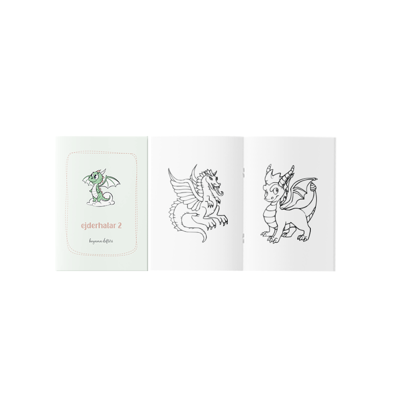 Ejderhalar Boyama Kitabı 2