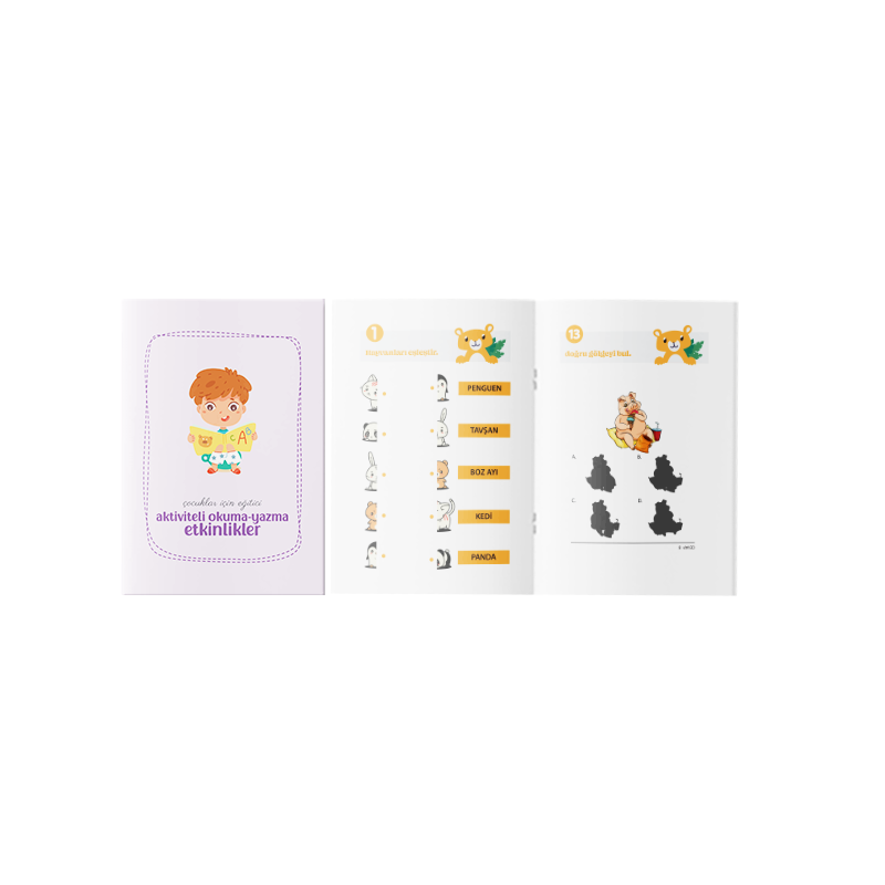 Okula Hazırlık Eğitici Okuma-Yazma Etkinlik Aktivite Kitabı