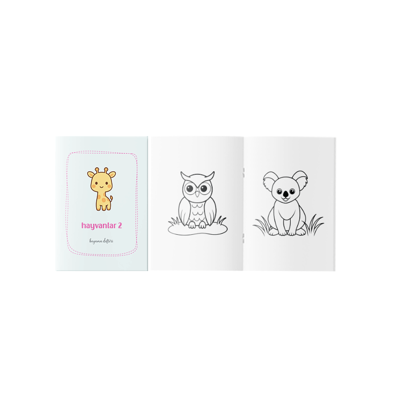Hayvanlar Boyama Kitabı 2