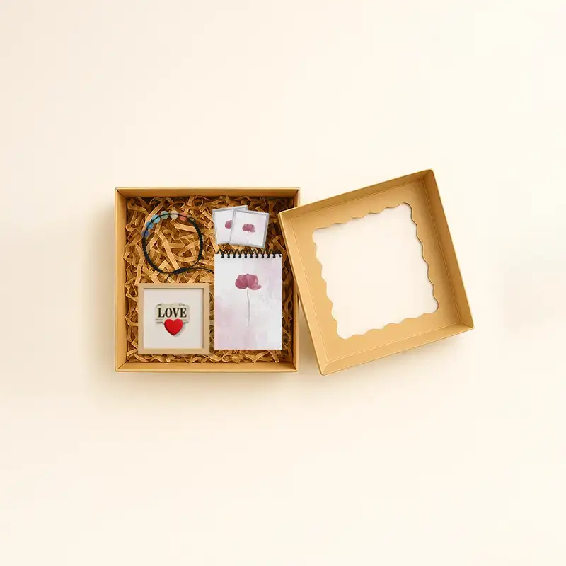 Yılbaşı, Doğum Günü, Tebrik ve Özel Günler İçin Kraft Konsept Hediye Kutusu 2