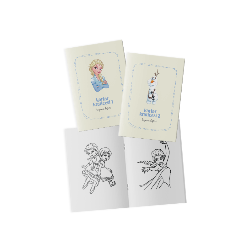 Karlar Kraliçesi Boyama Kitabı 2’li Set