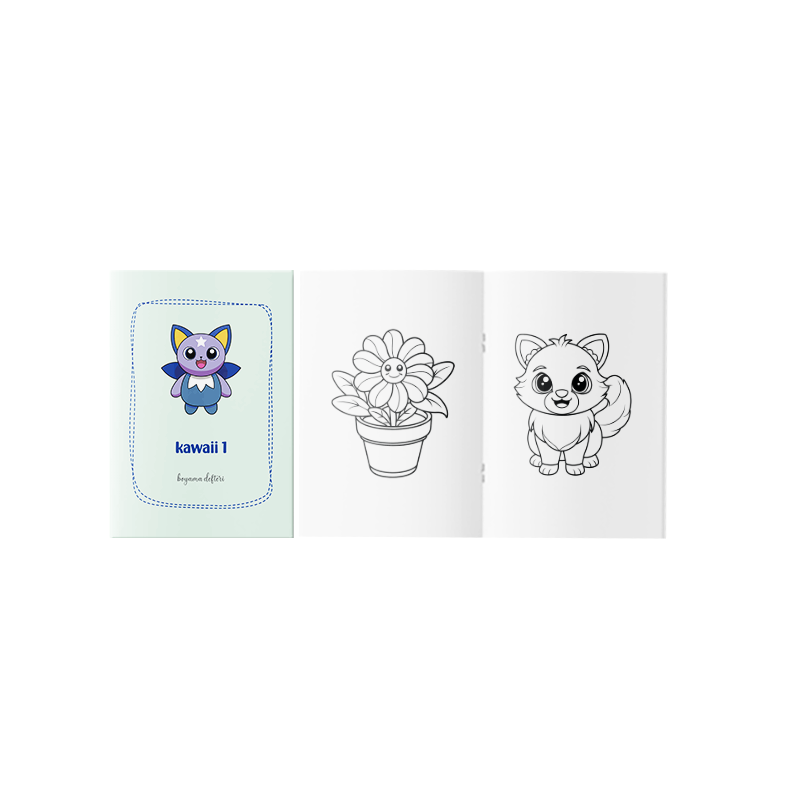 Sevimli Kawaii Boyama Kitabı 1
