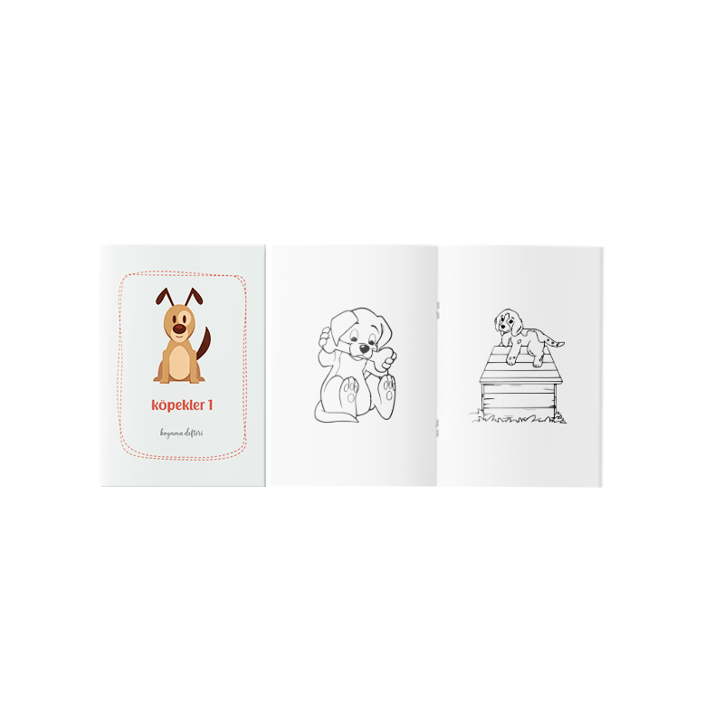 Köpekler Boyama Kitabı 1