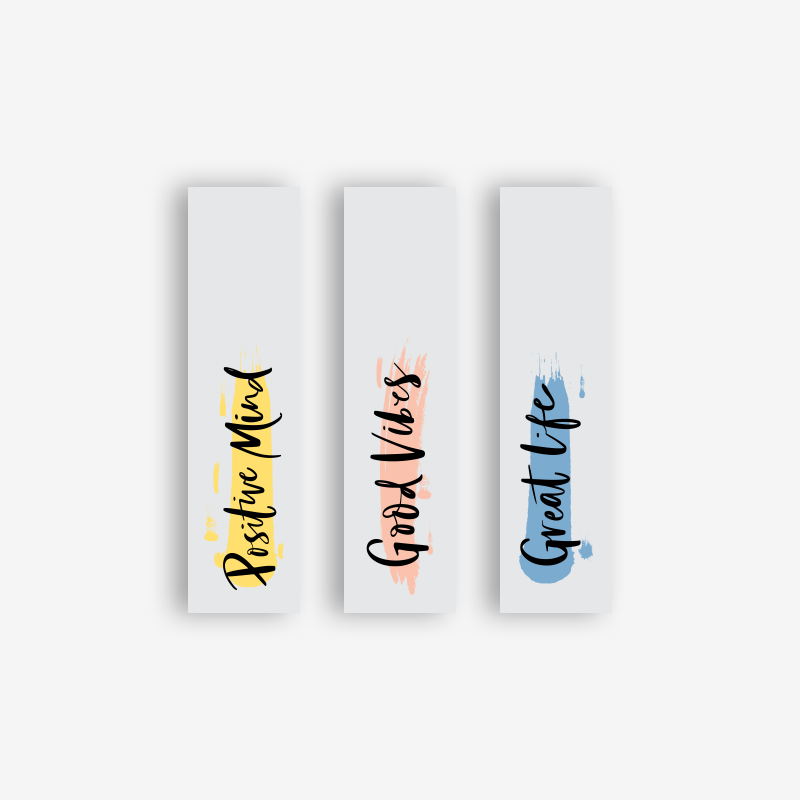 Motivasyon Baskılı Kitap Ayracı 3’lü Set