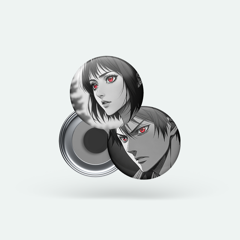 Anime Karakterleri 2’li Buton Magnet Seti