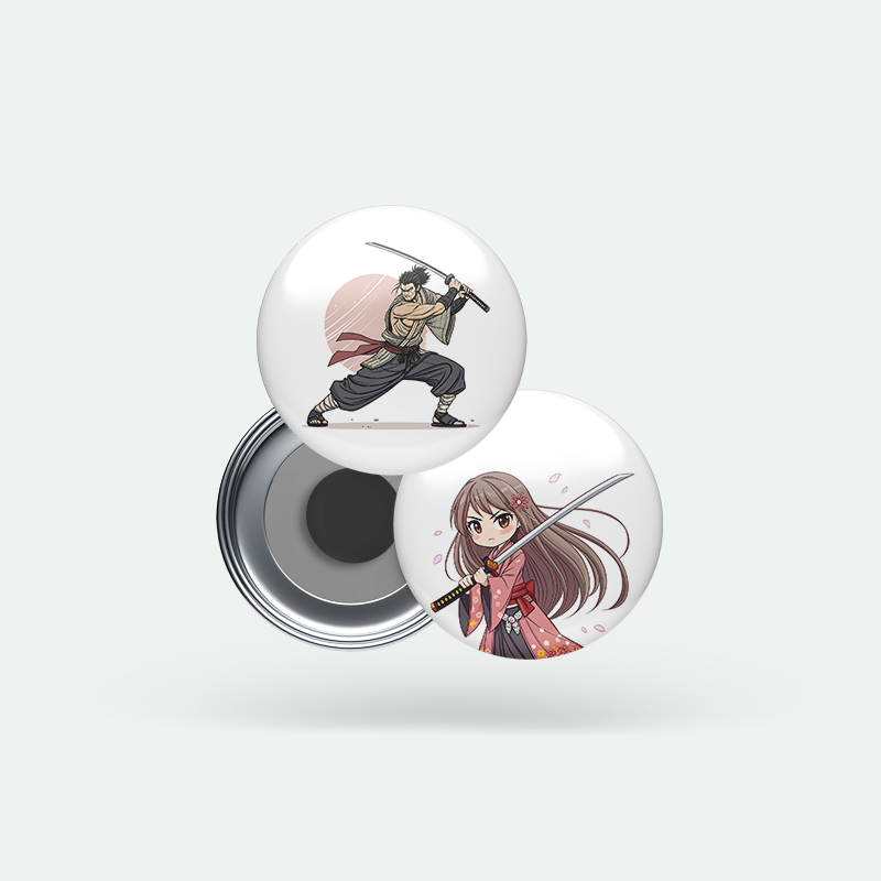 Anime Savaşçılar 2’li Buton Magnet Seti