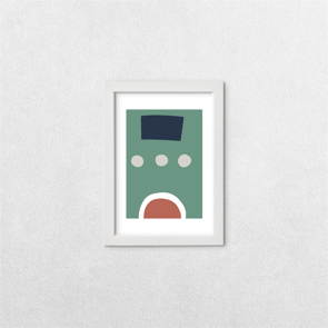 Minimal Tasarım 3 Çerçeveli Tablo – 13×18 cm Beyaz