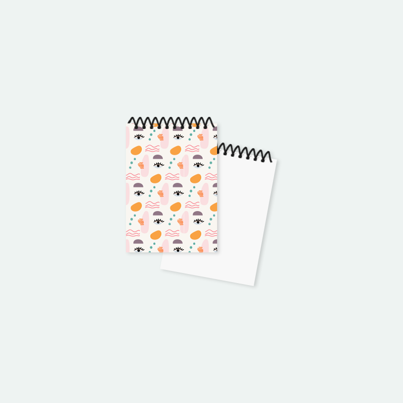 Soyut Desen Mini Not Defteri