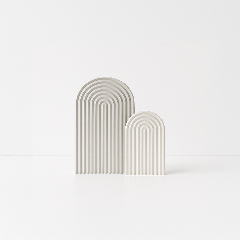 Gökkuşağı Beton Dekoratif Takı Sunumluk 2’li Set