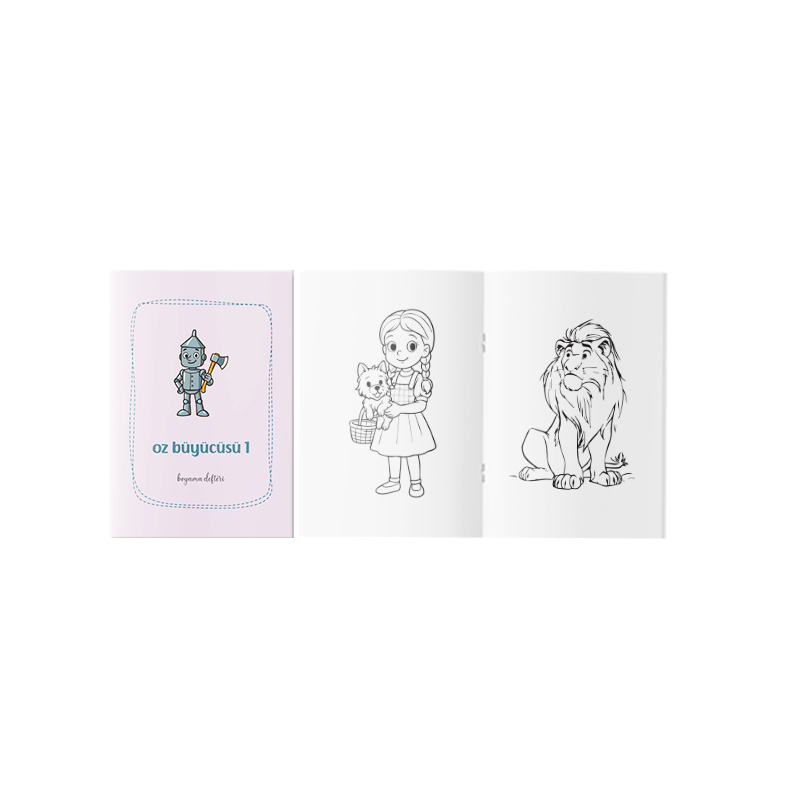 Oz Büyücüsü Boyama Kitabı 1