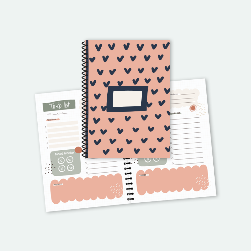 A5 Helezon Spiralli Kalpli Planlayıcı Defter Ajanda