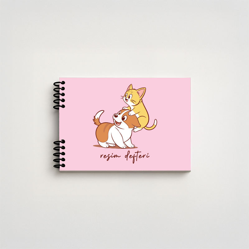 Şirin Hayvanlar Spiralli Resim Defteri