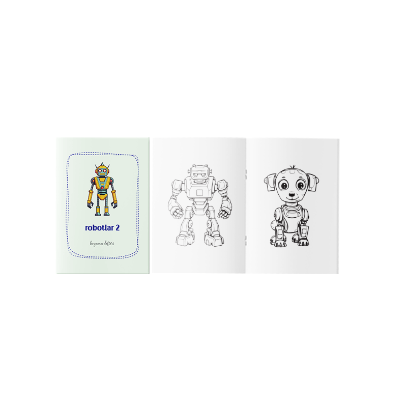 Robotlar Boyama Kitabı 2