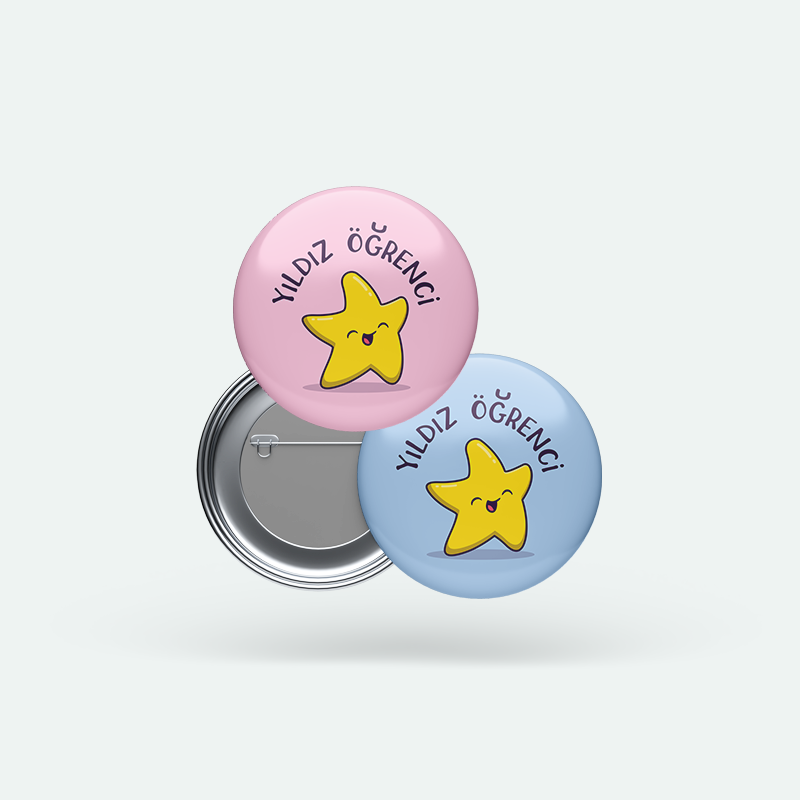 Yıldız Öğrenci 2’li Buton Rozet Seti