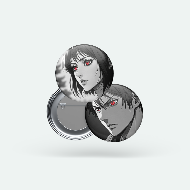 Anime Karakterleri 2’li Buton Rozet Seti