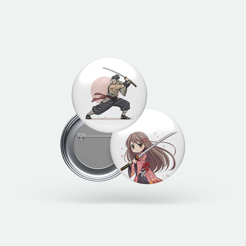 Anime Savaşçılar 2’li Buton Rozet Seti