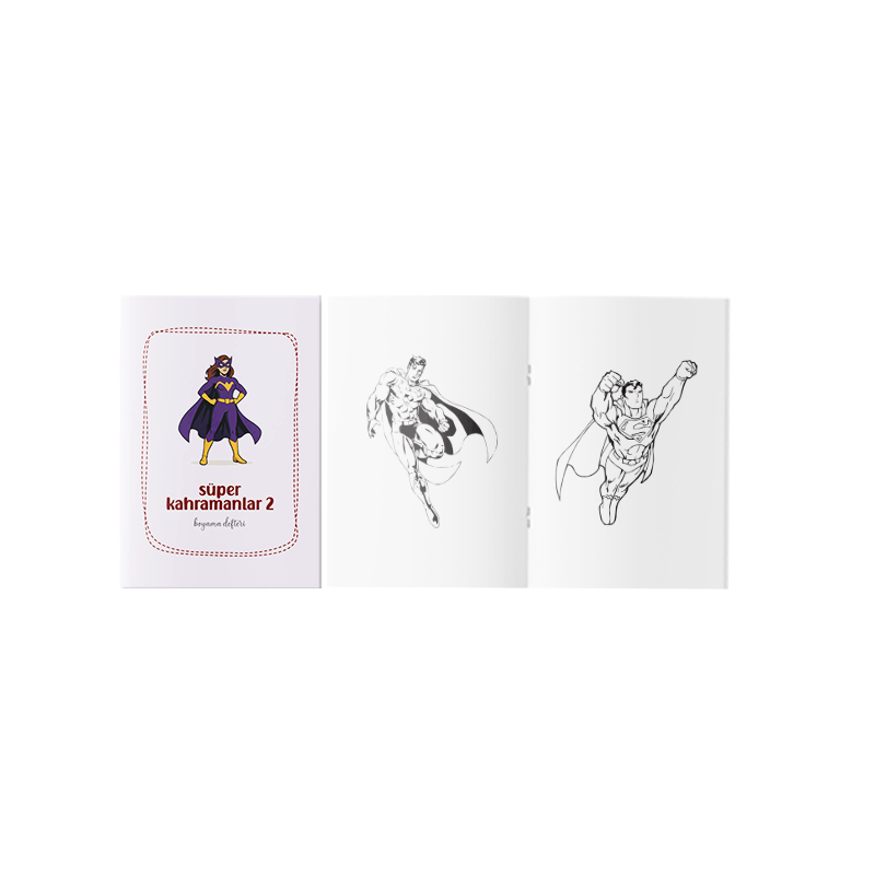 Süper Kahramanlar Boyama Kitabı 2