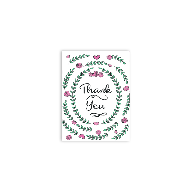 Minimal Teşekkür Kartı