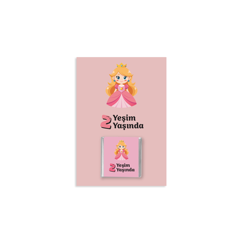 Çocuk Doğum Günü Hediye Hatıra Çikolata Kart Seti 2 – 20 Adet