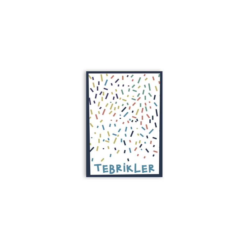 Minimal Tebrik Kartı