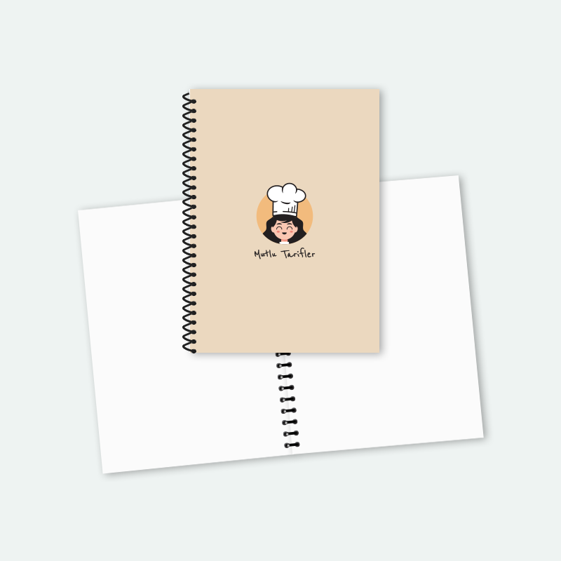 Mutlu Tarifler Şirin Chef Baskılı Tarif Defteri