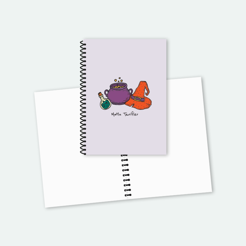 Mutlu Tarifler Tatlı Cadı Temalı Tarif Defteri