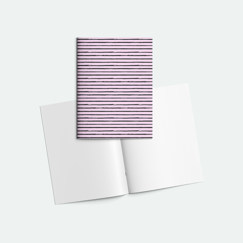 Çizgiler Zımbalı A5 Not Defteri