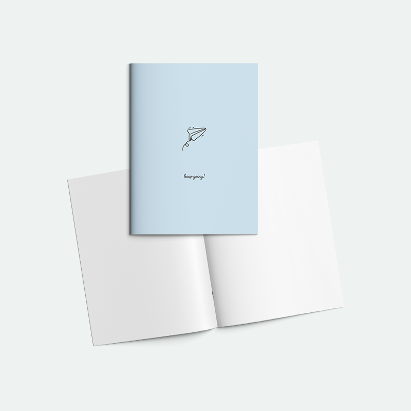 Kağıt Uçak Zımbalı A5 Not Defteri