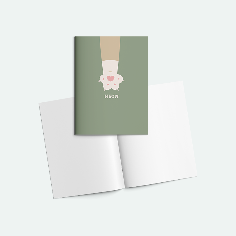 Sevimli Pati 2 Zımbalı A5 Not Defteri