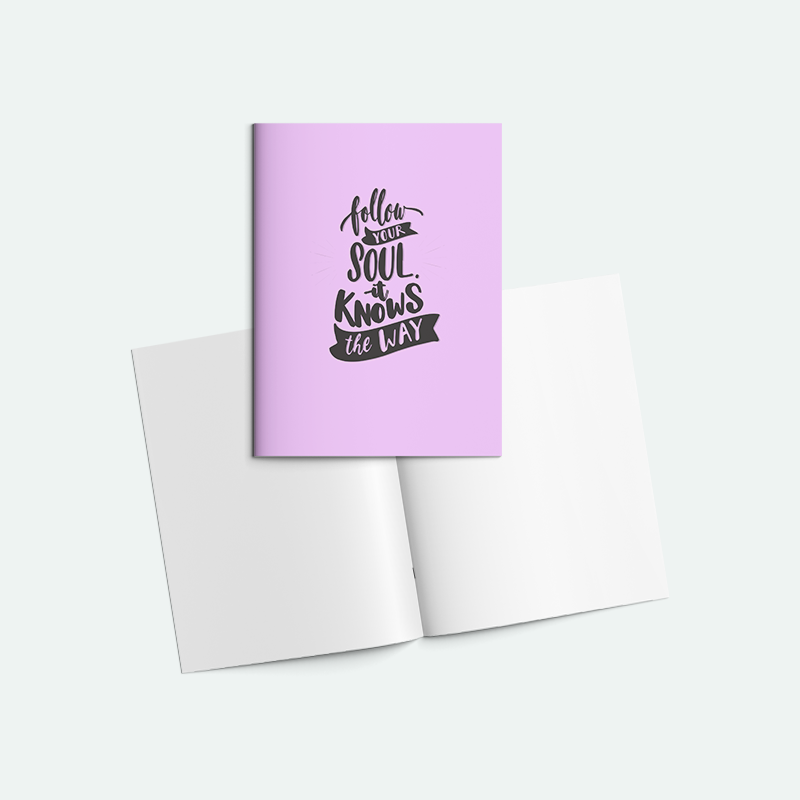 Motto Baskılı Zımbalı A5 Not Defteri