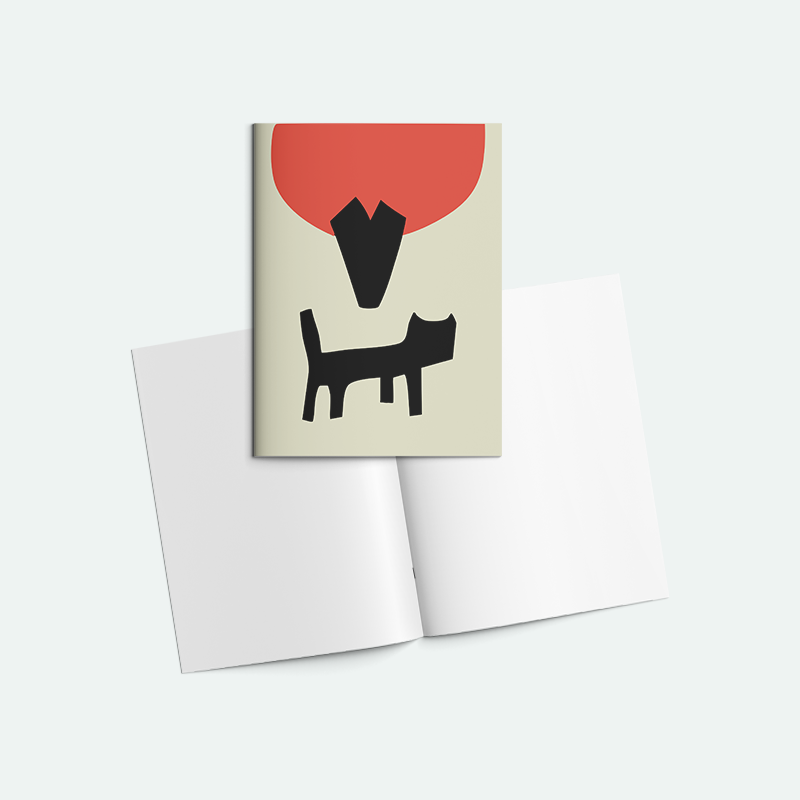 Sevimli Kedi 2 Zımbalı A5 Not Defteri