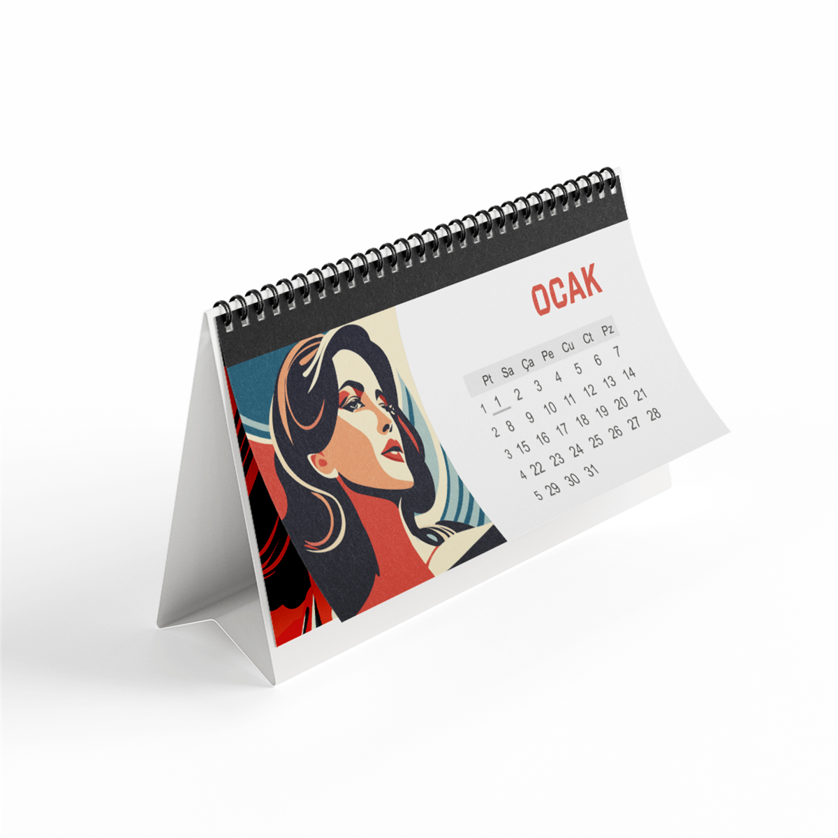Kadın Temalı Masaüstü Takvim
