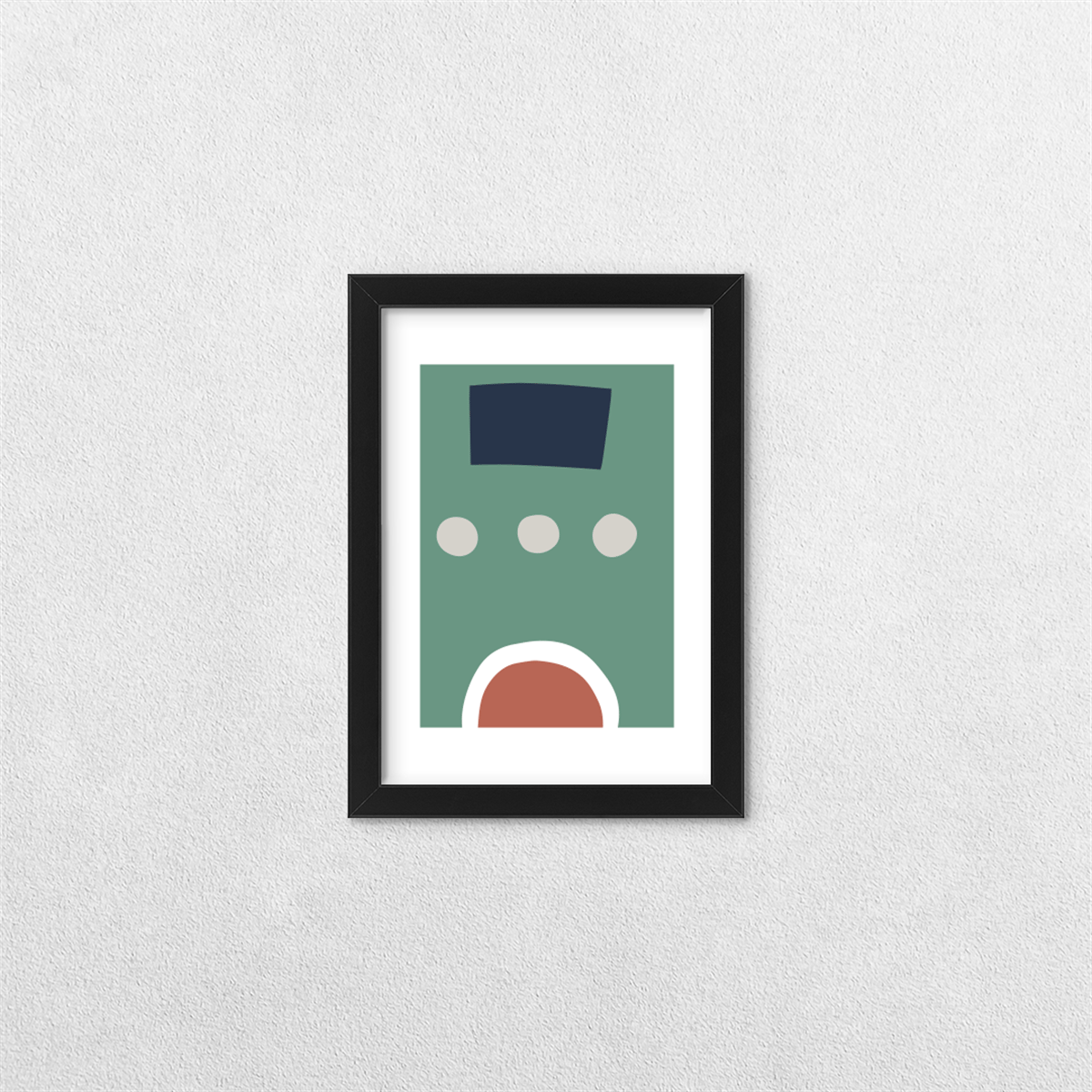 Minimal Tasarım 3 Çerçeveli Tablo – 13×18 cm Siyah