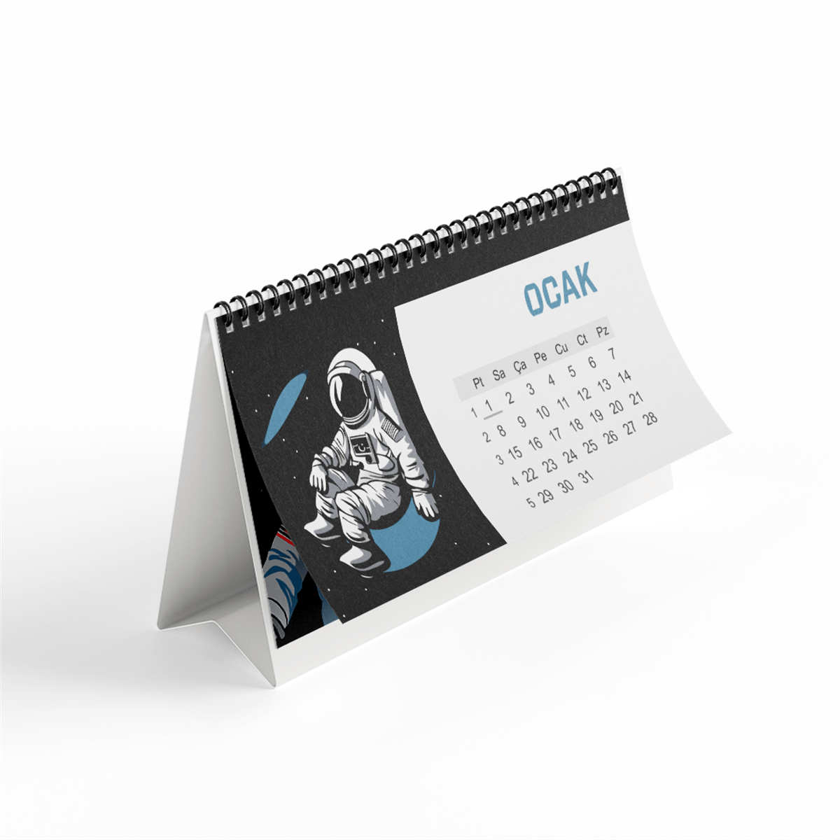 Uzay Temalı Masaüstü Takvim