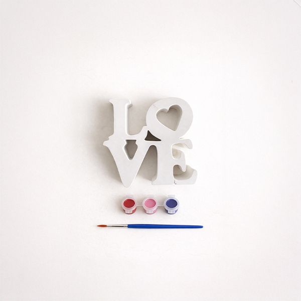 LOVE Beton Taş Boyama Seti