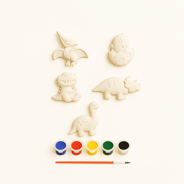 Sevimli Dinozorlar Beton Taş Boyama Seti